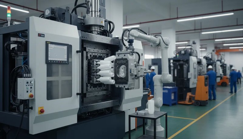 Injection molding production process